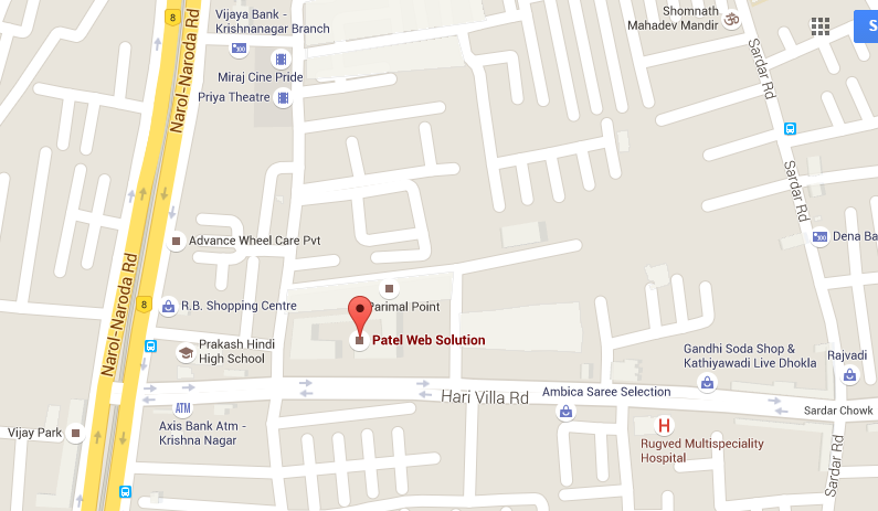 Patel Web Solution Google Map